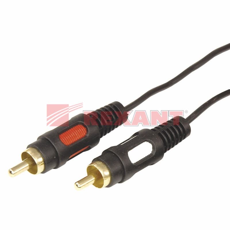 Шнур 3.5 Stereo шт - 2RCA шт 7М (GOLD) Rexant 17-4236 — миниатюра 3