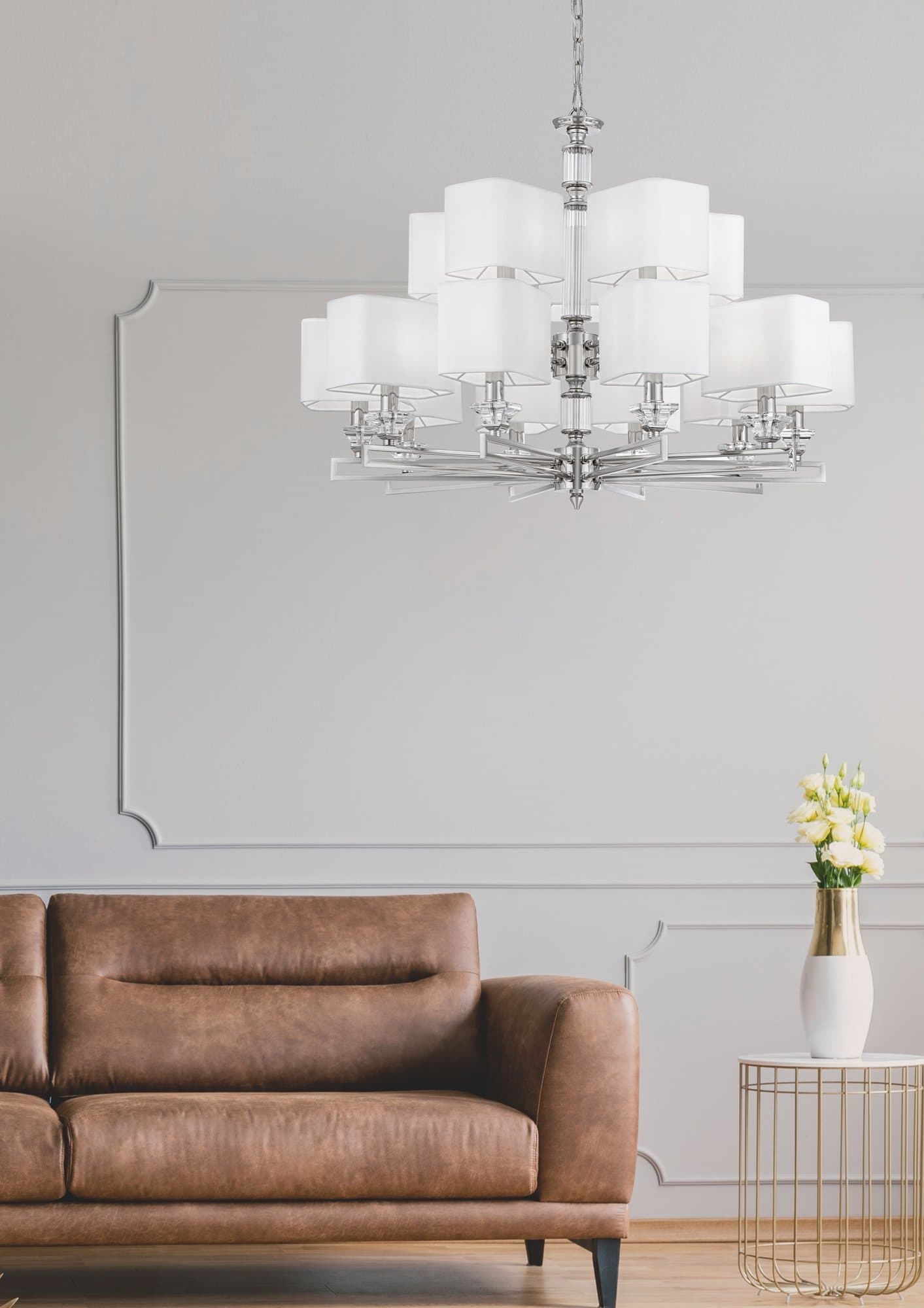 Maytoni Neoclassic Ontario Хром Люстра E14 40W MOD020PL-15CH — миниатюра 3