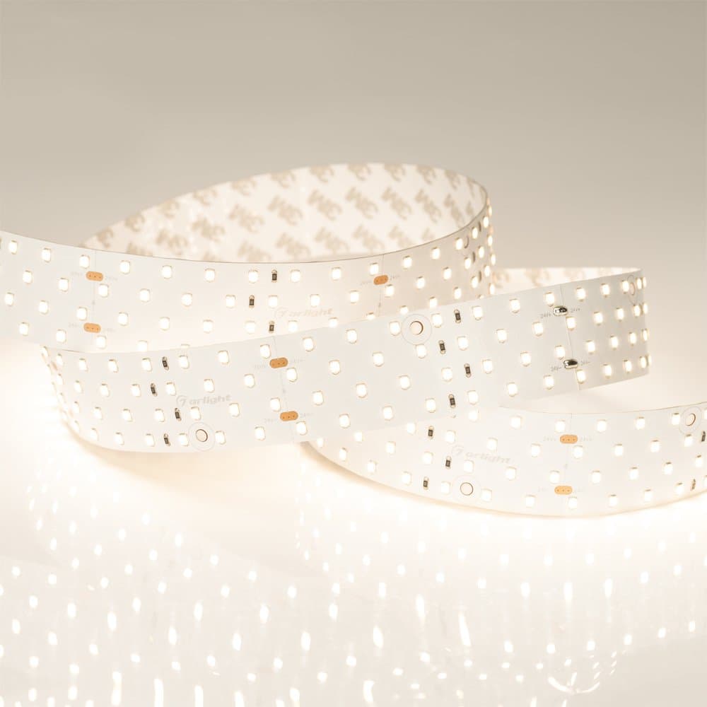 Arlight Светодиодная лента RT 2-2500 24V Warm3000 4x2 (2835, 700 LED, LUX) (30 Вт/м, IP20) 020391(1) — миниатюра 4