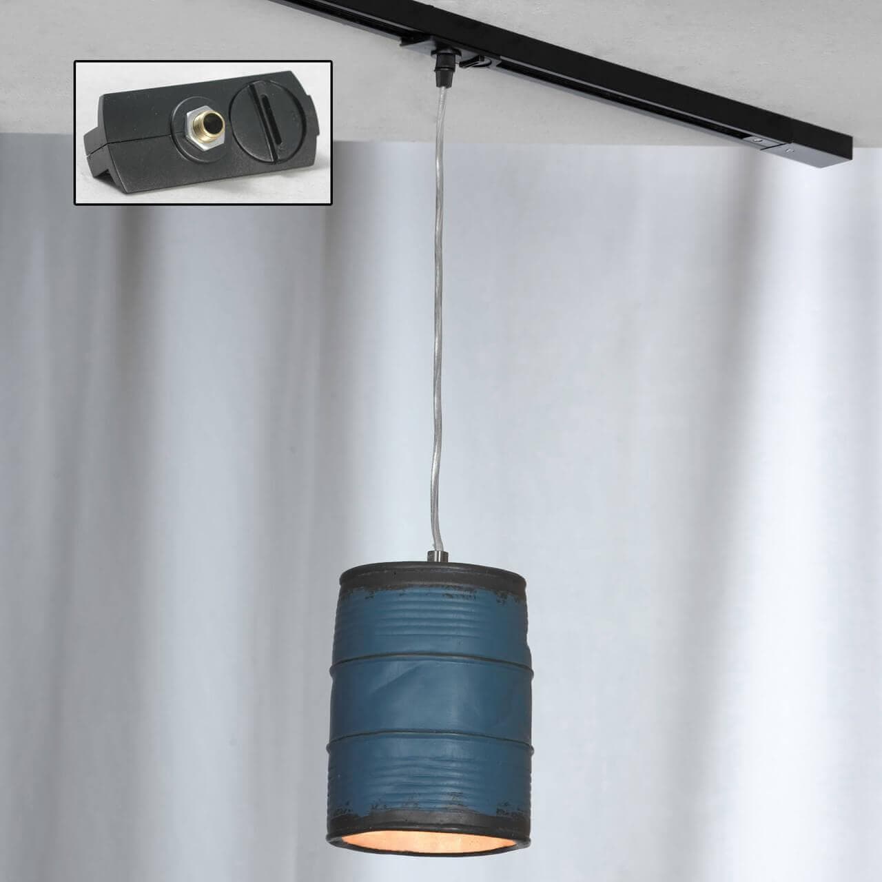 Lussole LOFT Металл Никель /  Керамика трековый светильник однофазный E27 40W LSP-9525-TAB — миниатюра 1