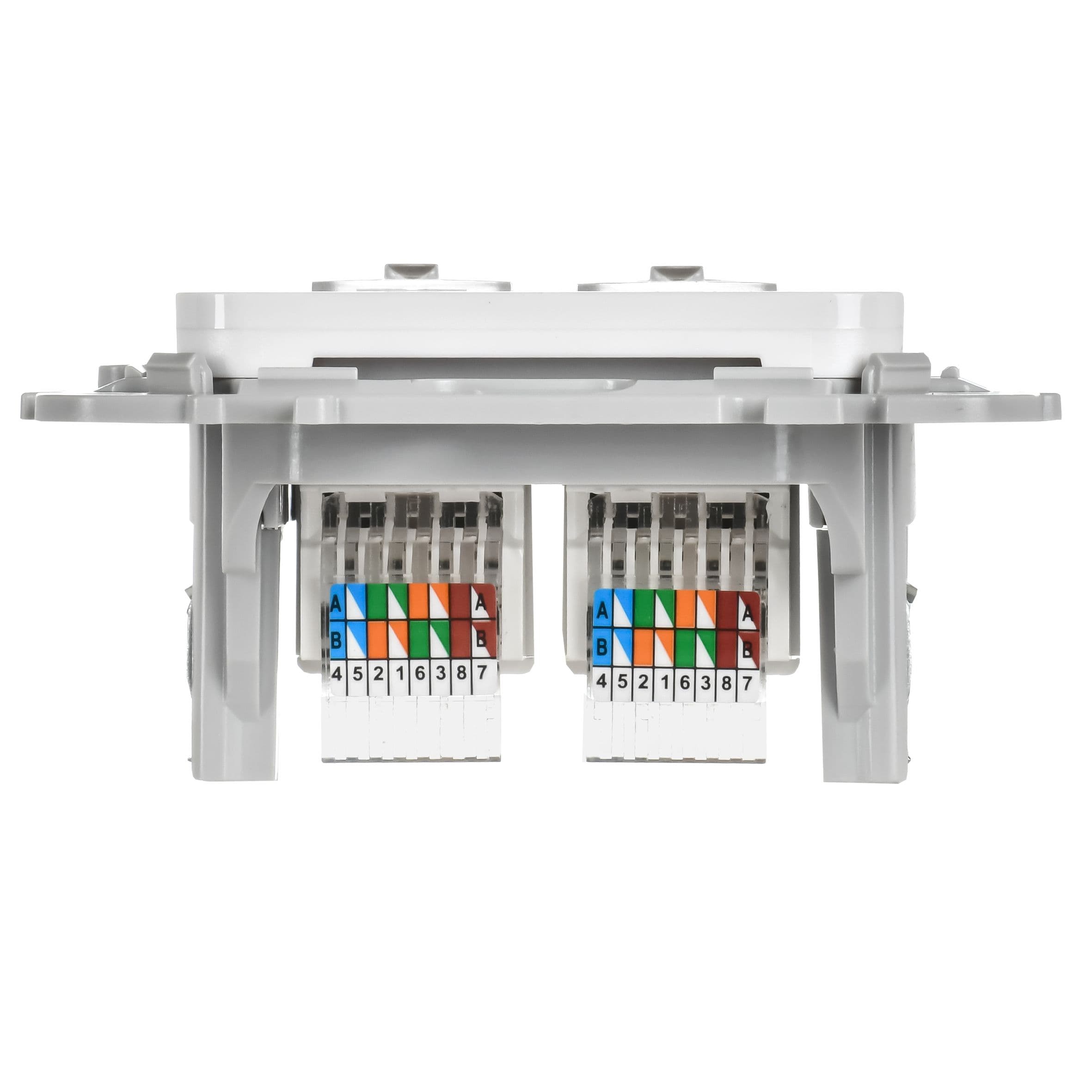 IEK FLITE Белый Розетка 2-местная компьютерная RJ45 категория 5Е UTP — миниатюра 4