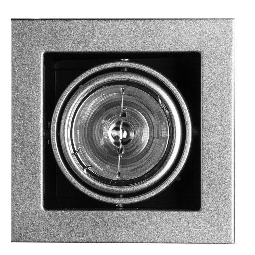 Arte Lamp Cardani Серебро/Серый Светильник точечный встаиваемый 50W G5,3 1x500lm A5930PL-1SI — миниатюра 4