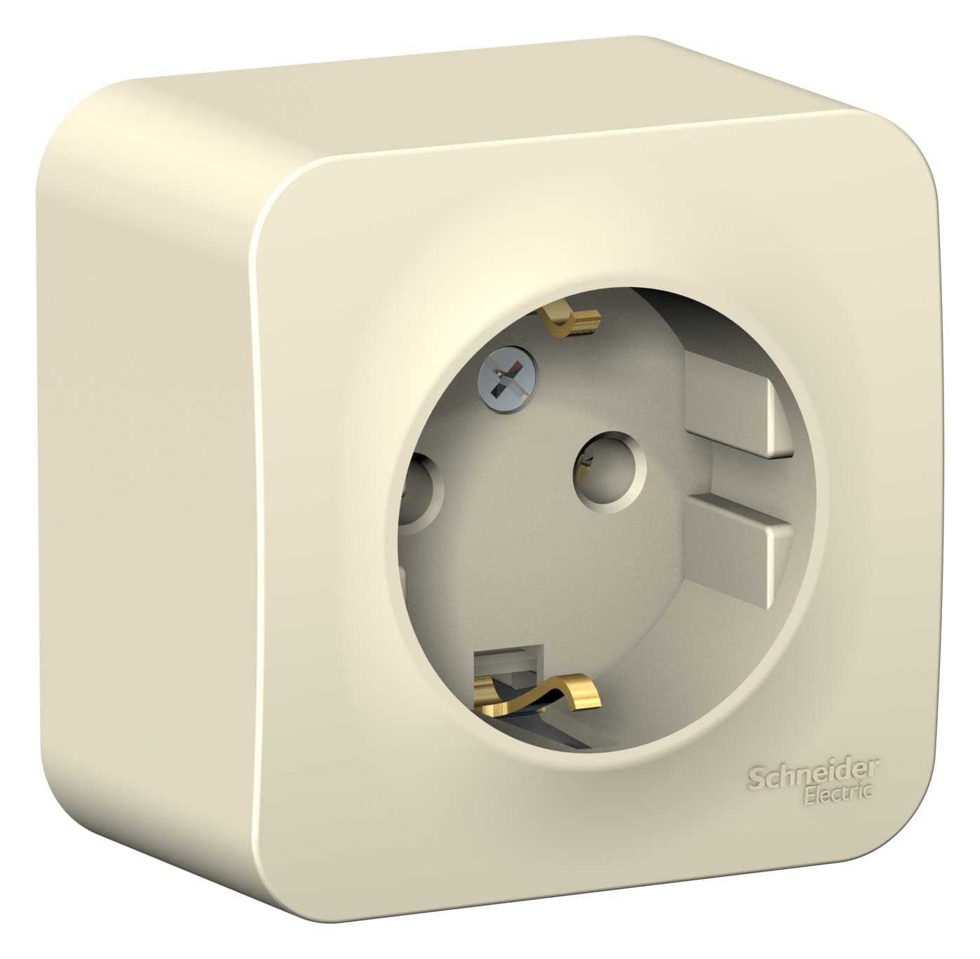 Systeme Electric Blanca наруж Молочная Розетка с/з без шторок, 16А, 250В — миниатюра 2