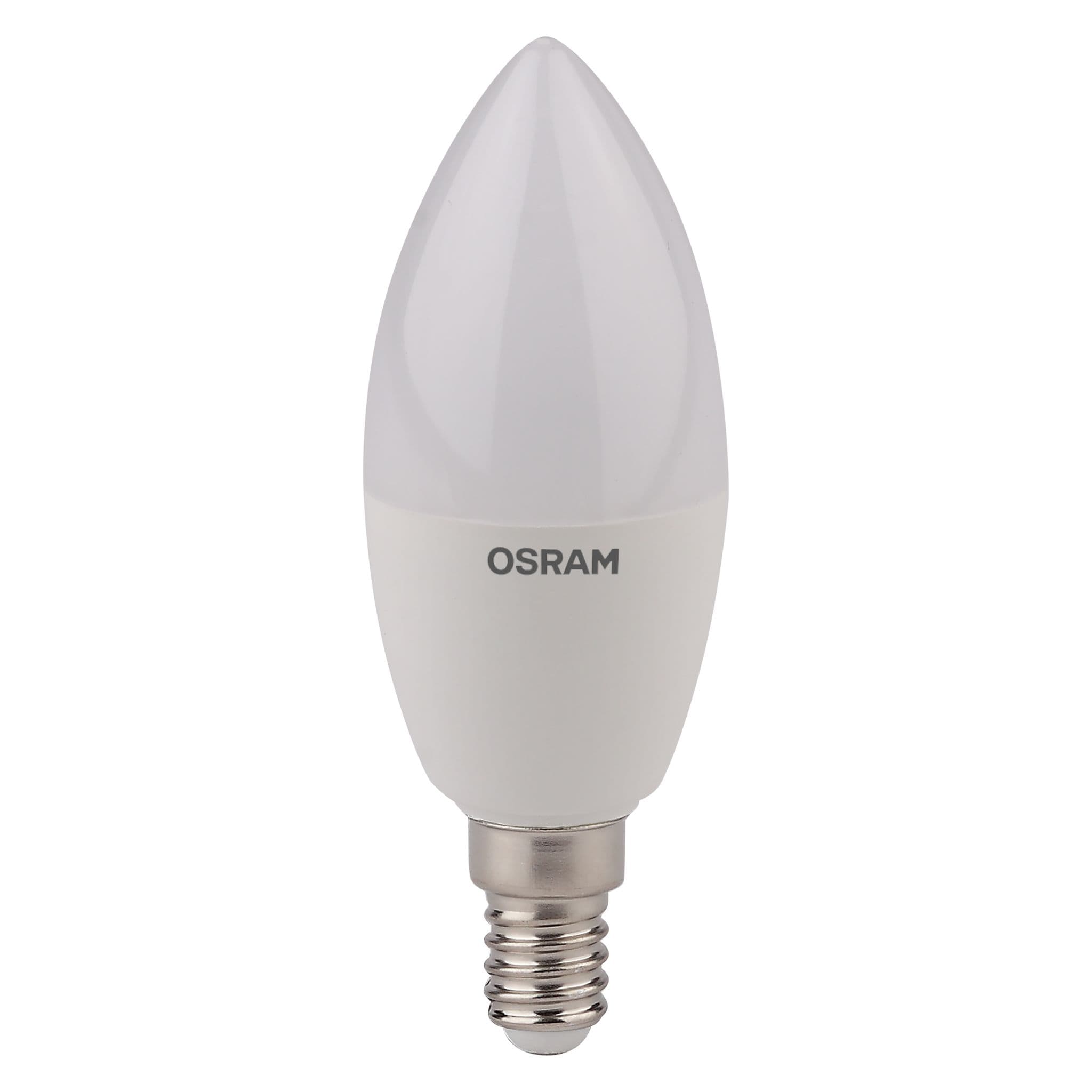 Osram Лампа светодиодная (LED) «шар» E14 5Вт 210-230В матовая нейтральная холодно-белая 4000К 4058075056886 — миниатюра 5