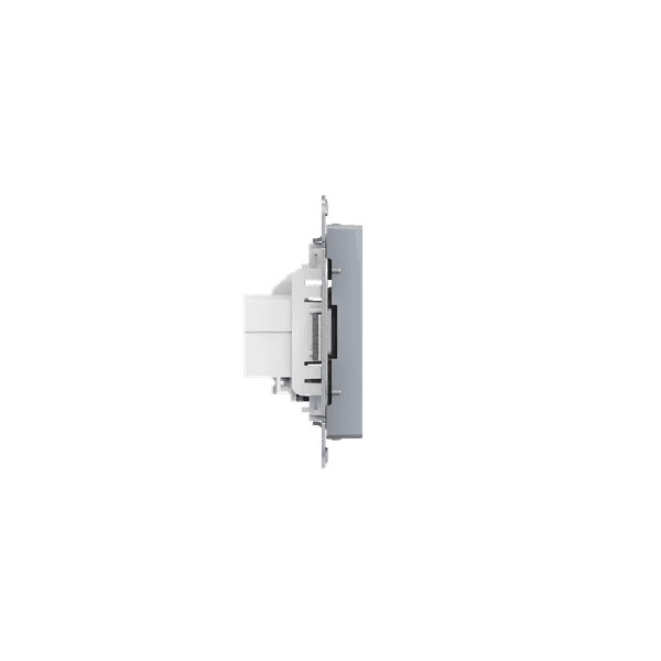 EKF Механизм розетки TV+RJ45 (cat5), алюминий Эпика — миниатюра 3