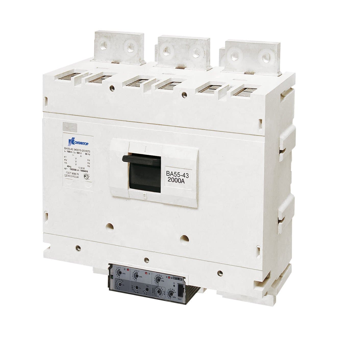 Контактор (Legrand) Выключатель ВА 5343 Э/Магн Стац 321830-УХЛ3 ном. ток 2000А без МРТ с э/магн расцепителемВА53-43 321810-20УХЛ3