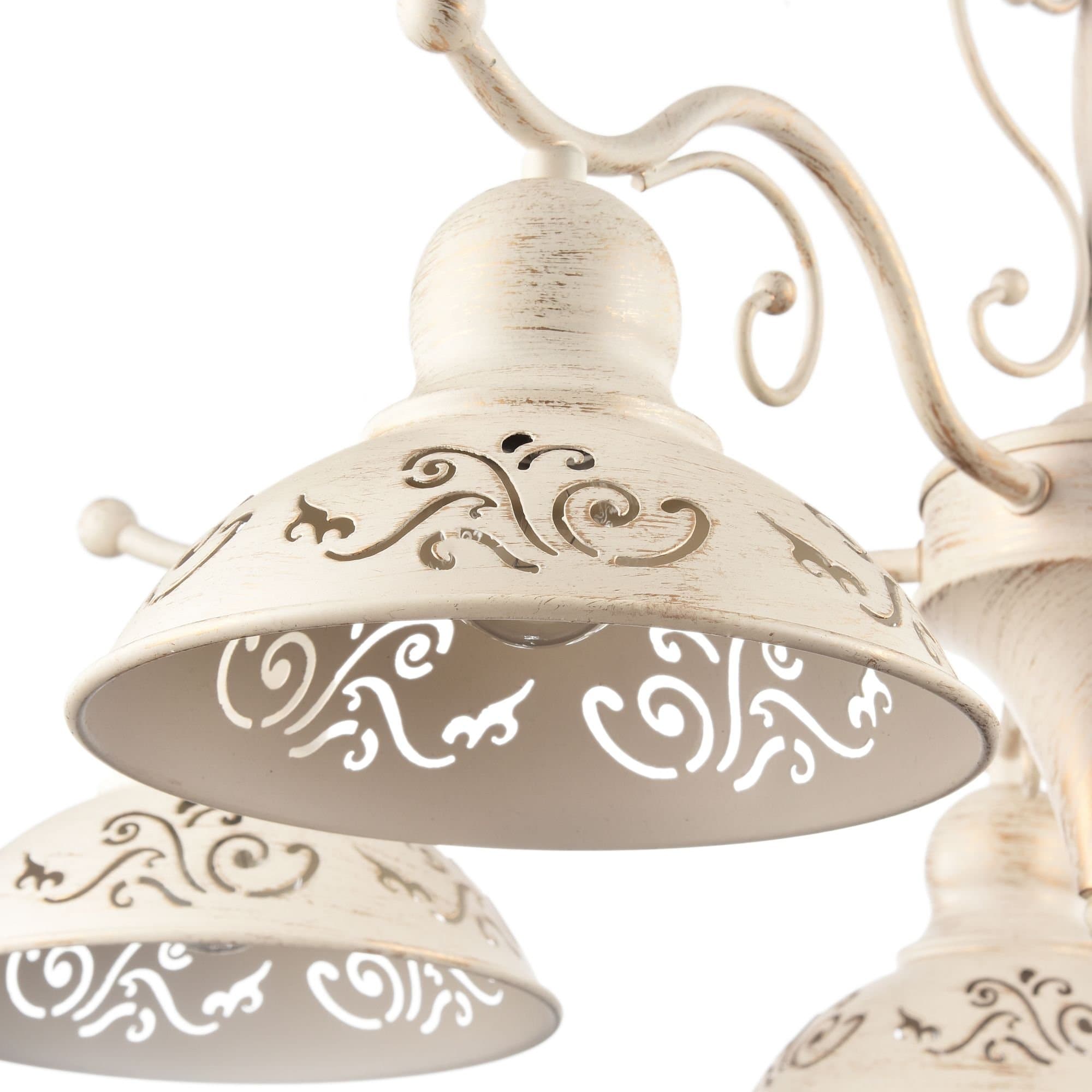 Freya Classic Benoit Кремовый с Золотом Люстра E27 60W FR2566-PL-05-WG — миниатюра 4