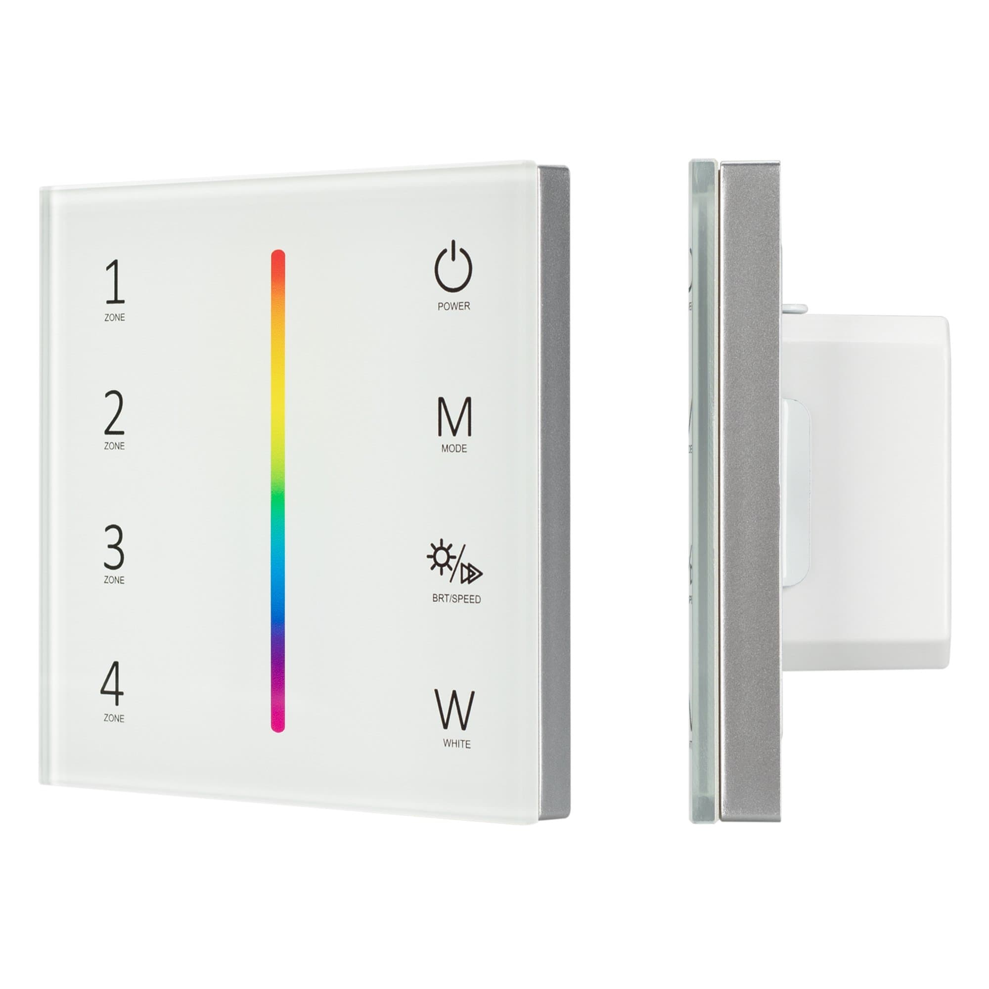 Arlight Панель Sens SMART-P45-RGBW White (230V, 4 зоны, 2.4G) (IP20 Пластик, 5 лет) 028140 — миниатюра 1