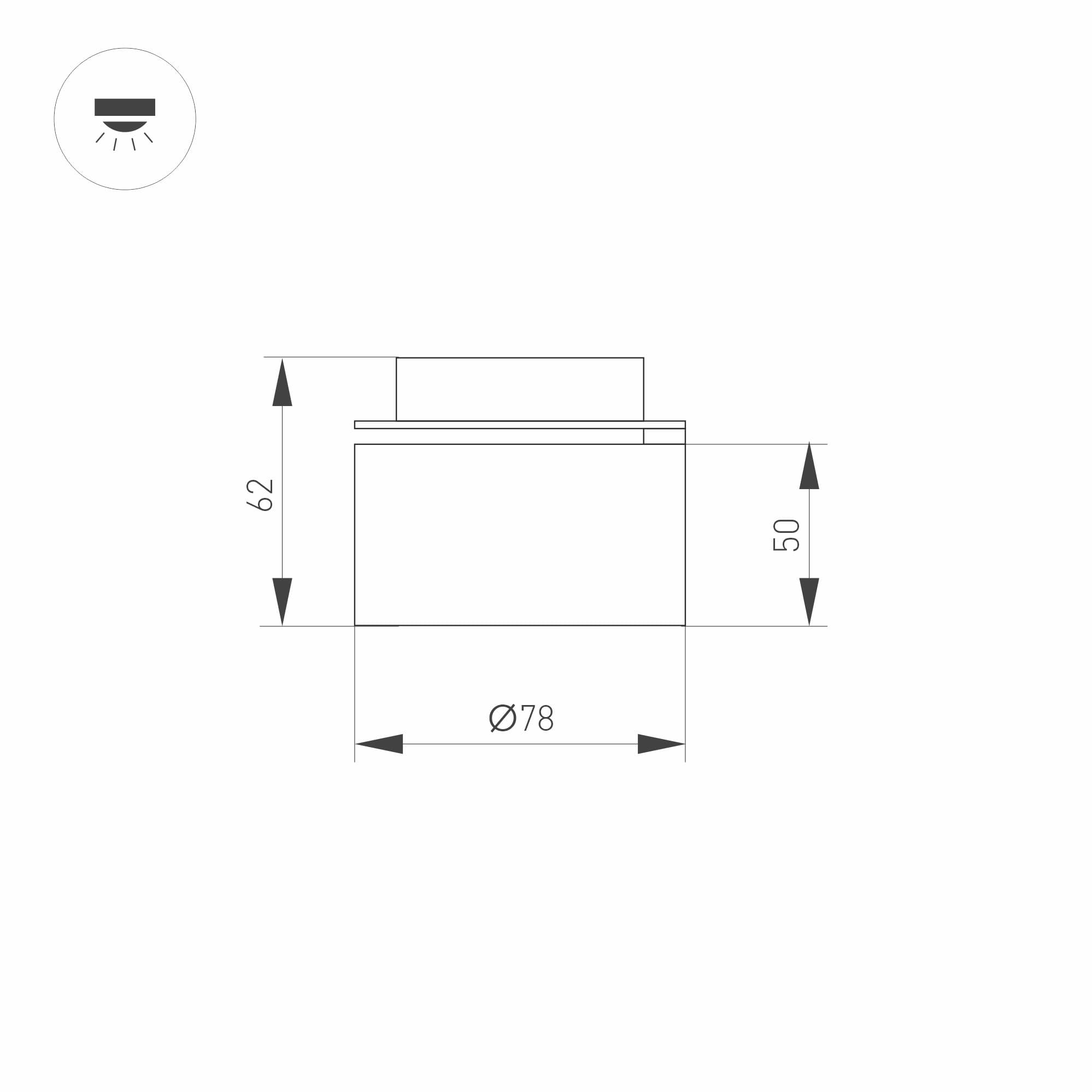 Arlight Модуль светодиодный PLURIO-LAMP-R77-9W Day4000 (WH, 36 deg, 2-2, 38V, 200mA) (Металл) 030253 — миниатюра 4