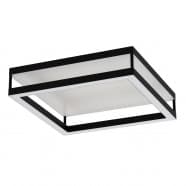 Eglo 390018 Потолочный светильник MACELLARA, LED 22W, 2600lm, LED 13W, 1450lm, L450, B450, H130, сталь, черный/пластик, белый