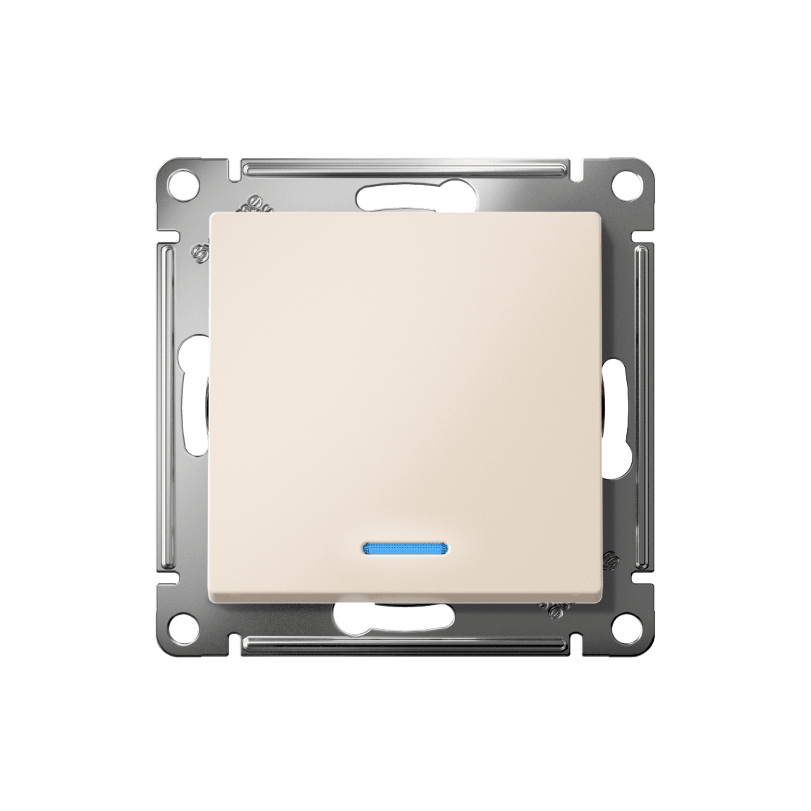 Systeme Electric AtlasDesign Бежевый Переключатель 1-кл с подсветкой, сх.6а, 10АХ, мех., быстрозажим. клем. — миниатюра 4