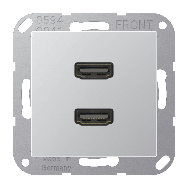 JUNG A 500 Алюминий Розетка HDMI 2-ая MAA1133AL