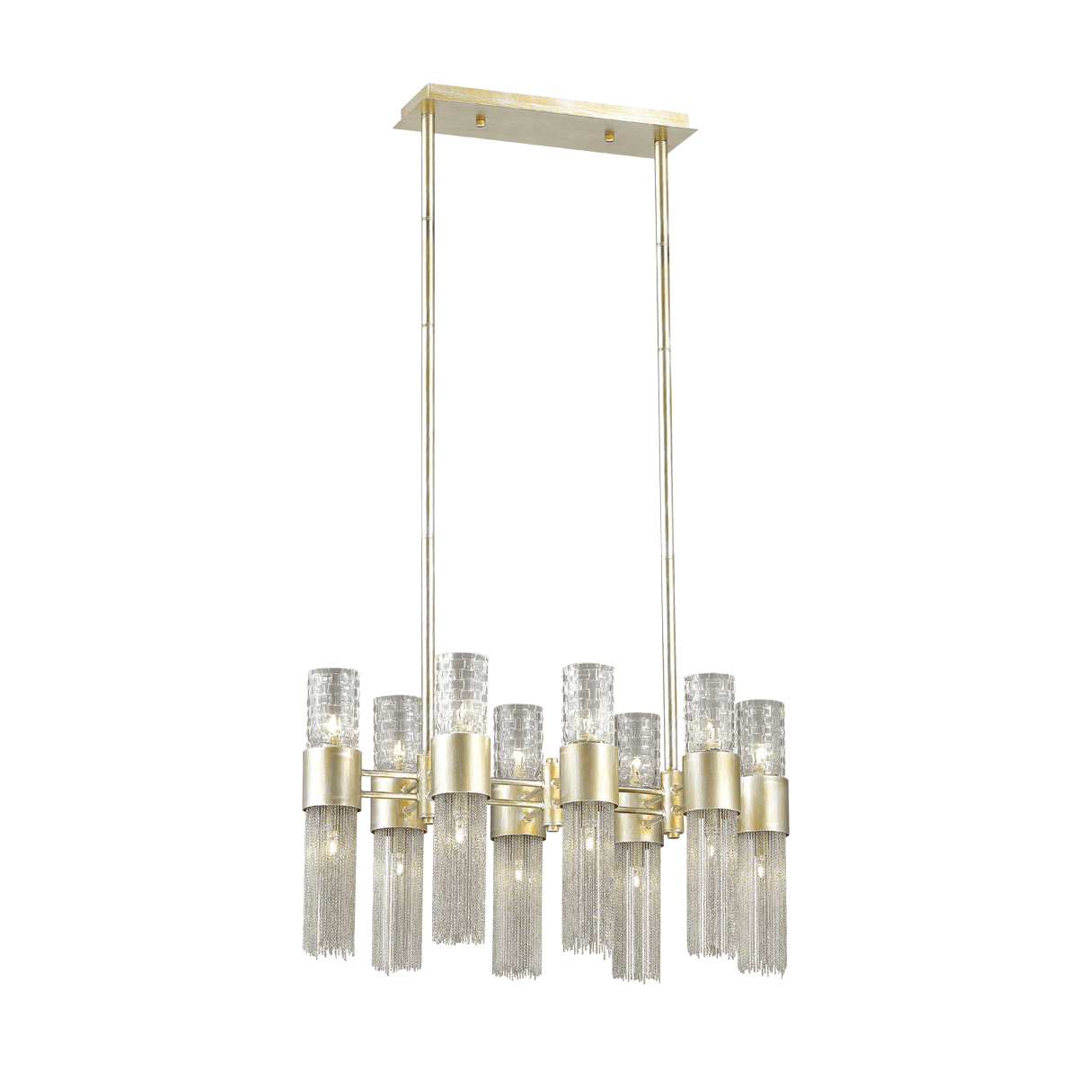 Odeon Light 4631/16 ODL20 419 серебристый/стекло/металл.цепочки Люстра G9 16*40W 220V PERLA — миниатюра 2