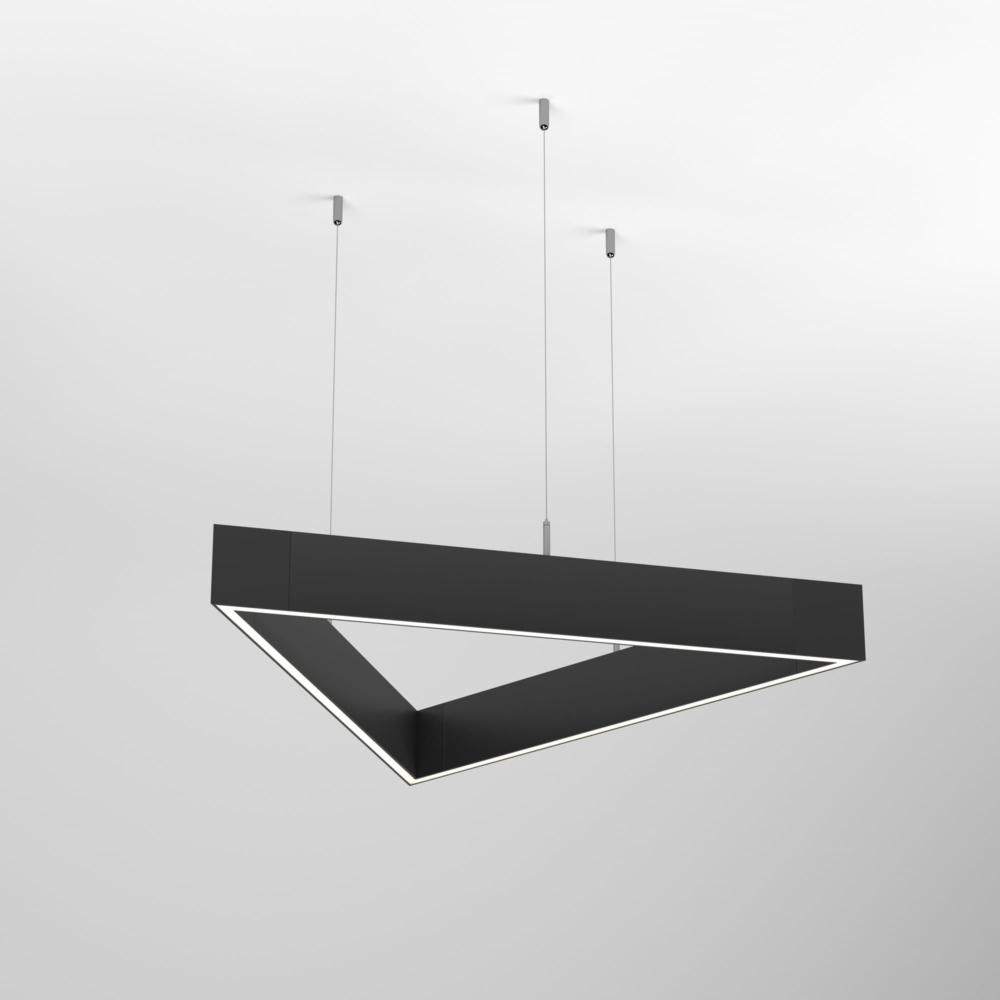 Arlight Светильник ALT-LINEAIR-TRIANGLE-FLAT-UPDOWN-DIM-1375-130W Day4000 (BK, 100 deg, 230V) (IP20 Металл, 3 года) 032995 — миниатюра 2