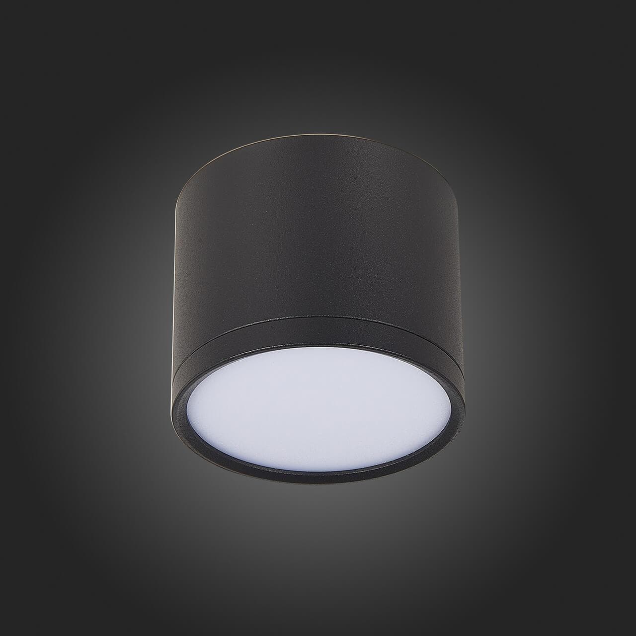 ST Luce ST113.442.09 Светильник потолочный Черный LED 1*9W 4000K 702Lm Ra>80 120° IP20 D88xH75 170-240V — миниатюра 3