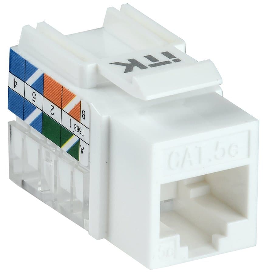 IEK ITK Модуль Keystone Jack категория 5E UTP 110 IDC 90 град. CS1-1C5EU-11 — миниатюра 1