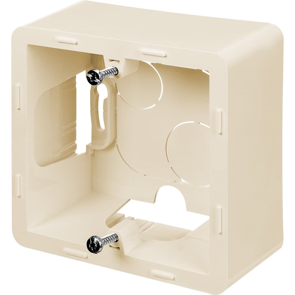 Legrand INSPIRIA Слоновая кость Коробка накладного монтажа - 1 пост 673981 — миниатюра 3