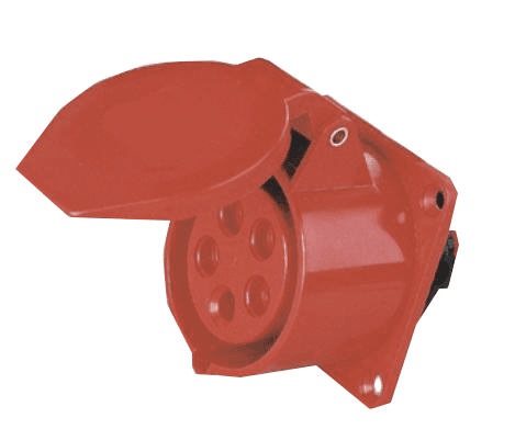 КЭАЗ Розетка фланцевая 325-32А-6h-380AC-3P+PE+N-IP44