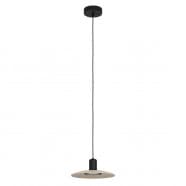 Eglo 39911 Подвесной потолочный светильник (люстра) MAYAZES, GU10, 1Х5W, 1Х400lm, H1500, Ø250, сталь, черный/дерево, бежевый