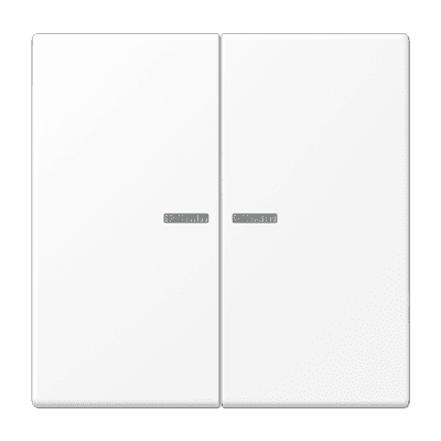 JUNG LS 990 Белый матовый Клавиша для KNX кнопки, 2 группы, с подсветкой и символами"стрелки" LS102KO5WWM