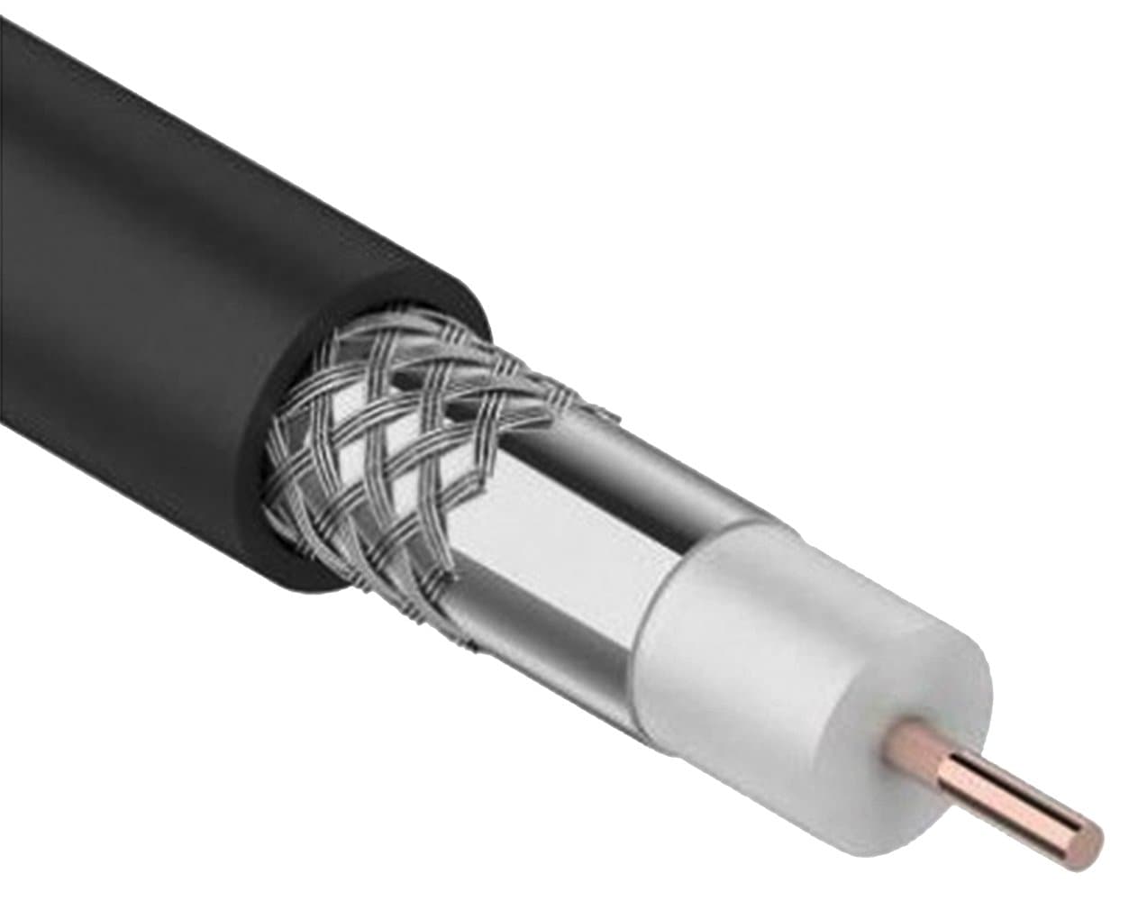 IEK Каб. коаксиал. RG11 CCS 75Ом FPE PVC черный (300м) GENERICA CC1-R1F1-119-300-G