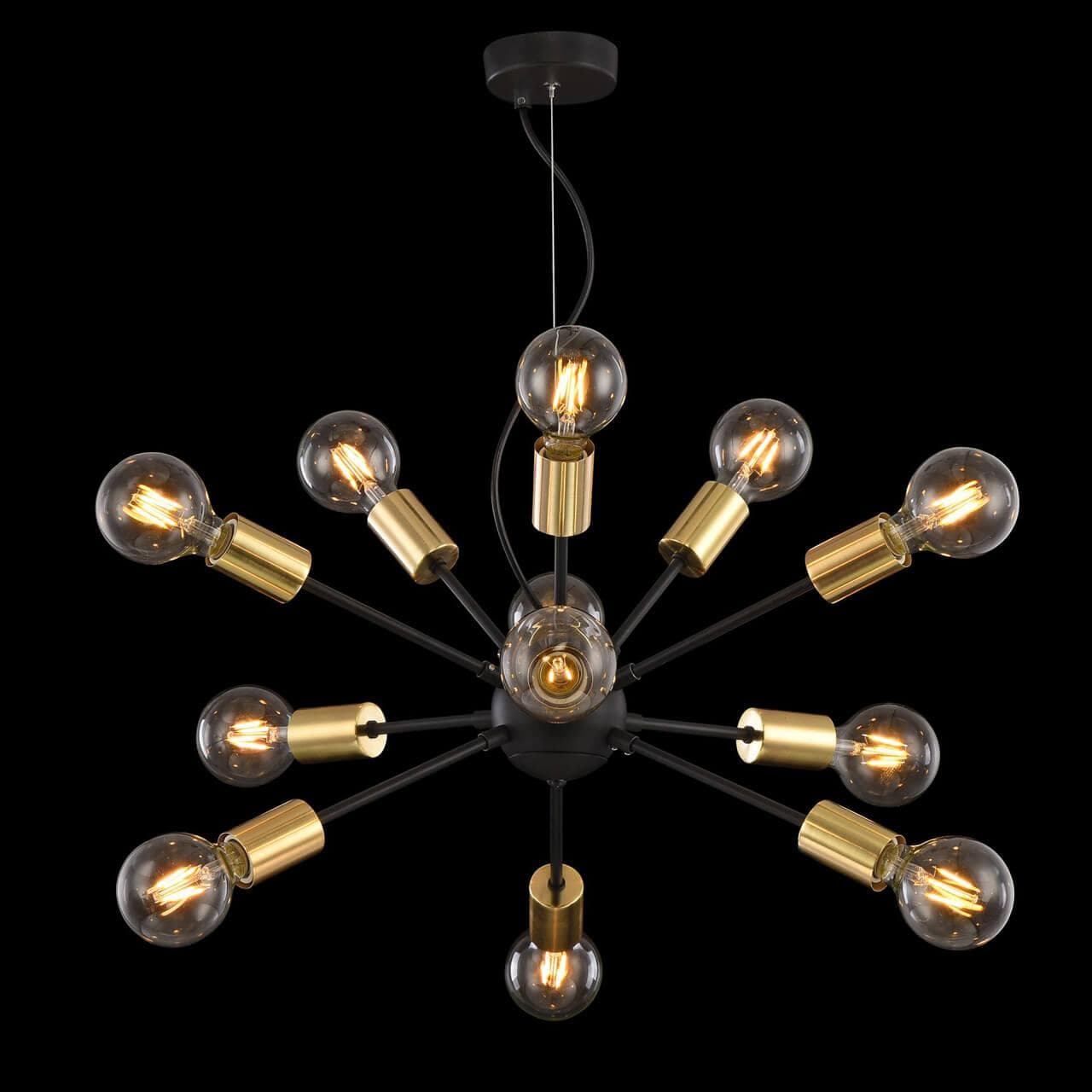 Maytoni Loft Jackson Черный Подвес 12xE27 7W T546PL-12B — миниатюра 9