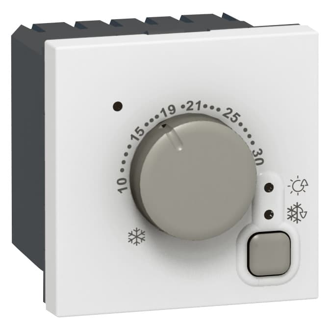 Legrand Mosaic Белый Электронный термостат от 5 до 30°C 2 модуля 076720