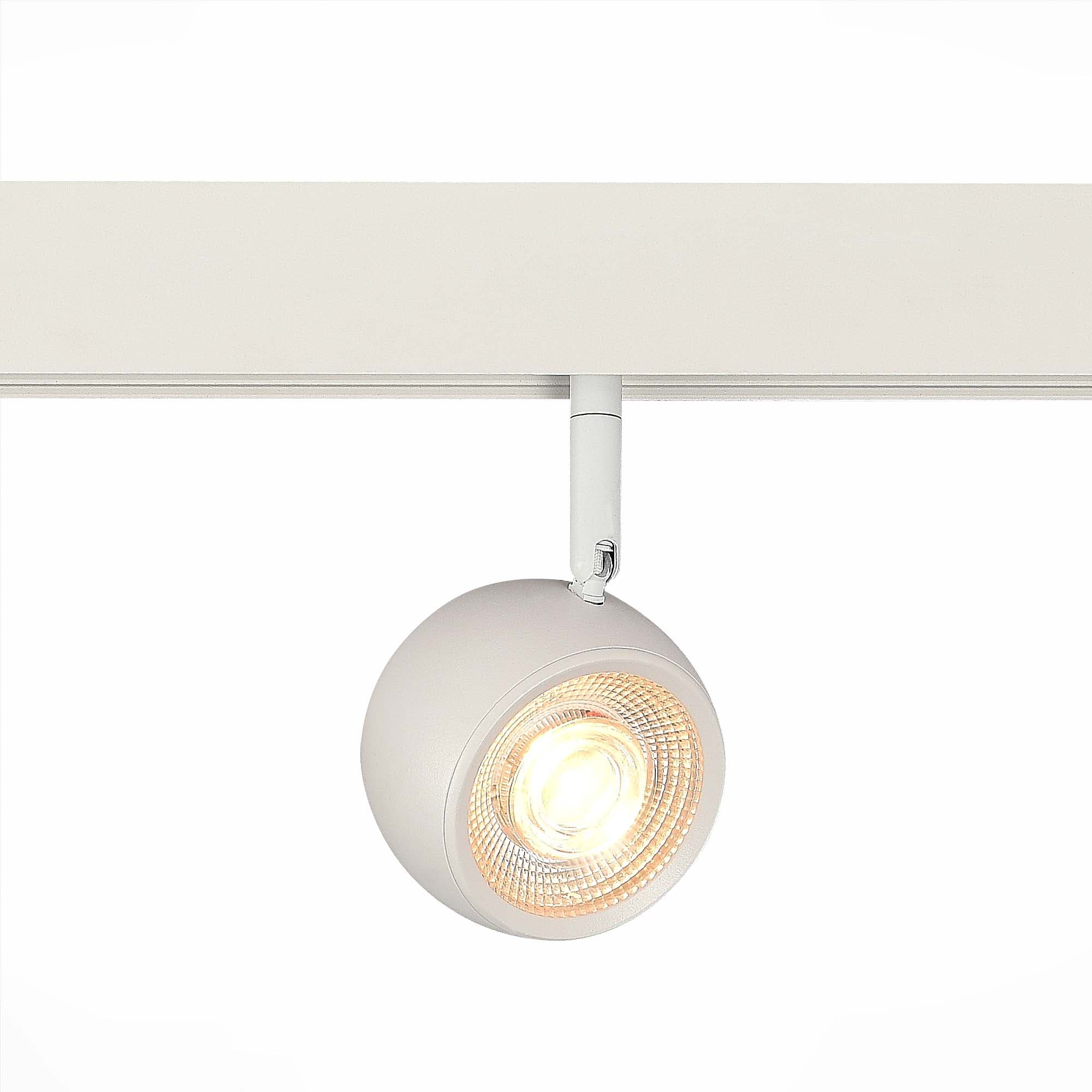 ST LUCE ST355.536.10 Магнитный трековый светильник Белый LED 1*10W 3000K 470Lm Ra>80 IP20 L120xW50xH176 48V