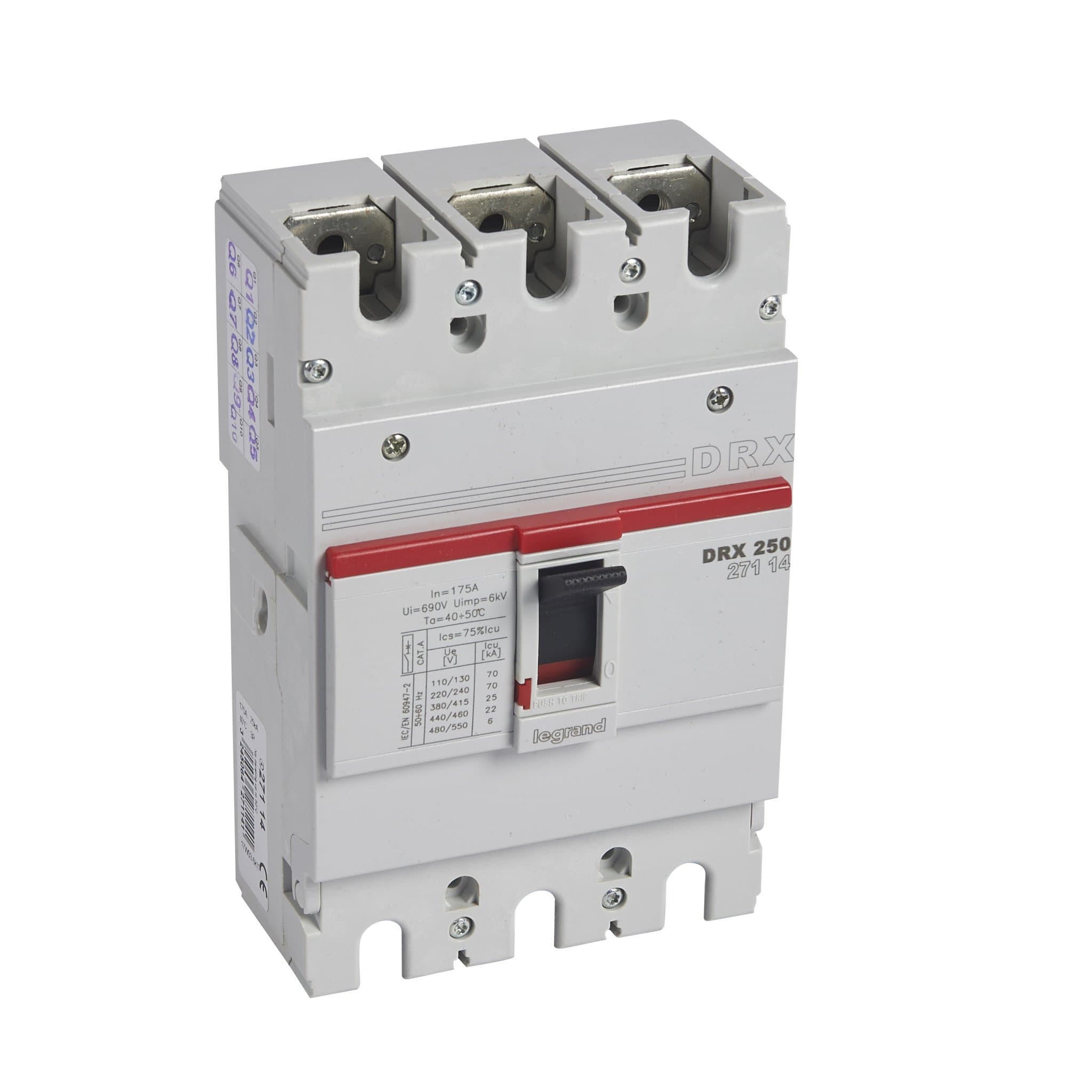 Legrand DRX250 фиксированный 3P 175А 25кА 027114 — миниатюра 1