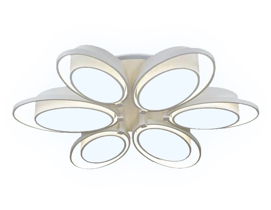 Ambrella Потолочный светодиодный светильник с пультом FG2511/6 WH 156W 670*670*100 (ПДУ РАДИО 2.4)