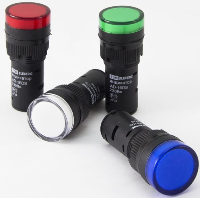 TDM Лампа AD-16DS(LED)матрица d16мм зеленый 12В AC/DC SQ0702-0053 — миниатюра 2