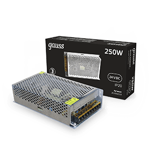 Gauss Блок питания 250W 24V IP20 1/36 202002250