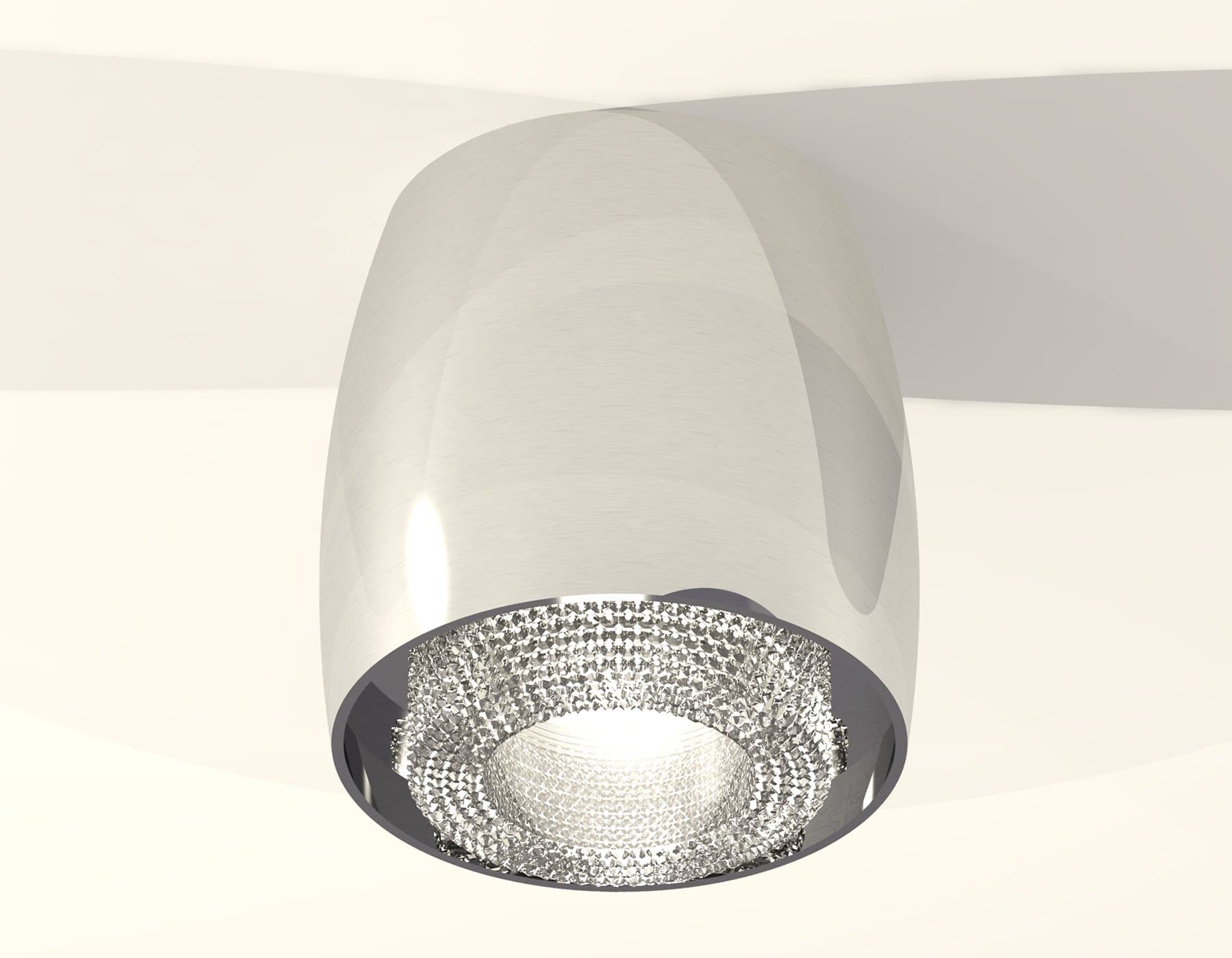 Ambrella Комплект накладного светильника с композитным хрусталем XS1143010 PSL/CL серебро полированное/прозрачный MR16 GU5.3 (C1143, N7191) — миниатюра 2