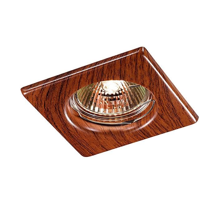 Novotech 369717 NT12 271 красное дерево Встраиваемый НП светильник IP20 GX5.3 50W 12V WOOD