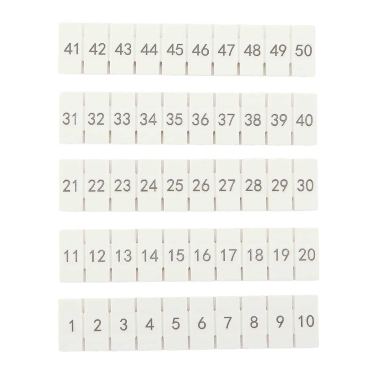 EKF Маркировка для клемм 2.5 UT 1-50 (100 шт) — миниатюра 2