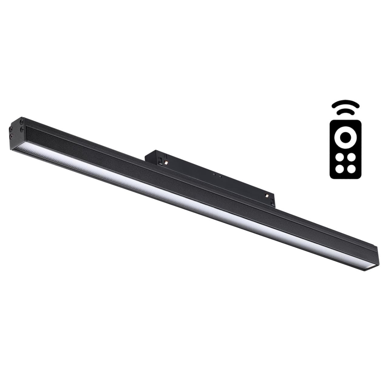 Novotech 358620 SHINO NT21 000 черный Трековый низковольтный св-к диммируемый с ДУ, со сменой цв.температуры IP20 LED 3000~6500К 24W 48V FLUM