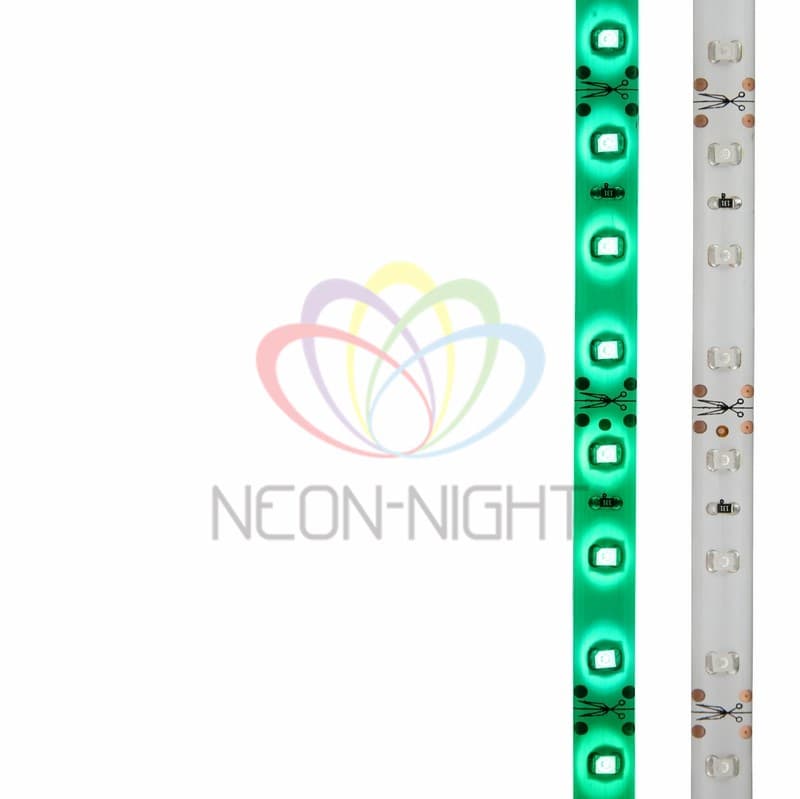 LAMPER LED лента силикон, 8 мм, IP65, SMD 2835, 60 LED/m, 12 V, цвет свечения зеленый 141-354 — миниатюра 2