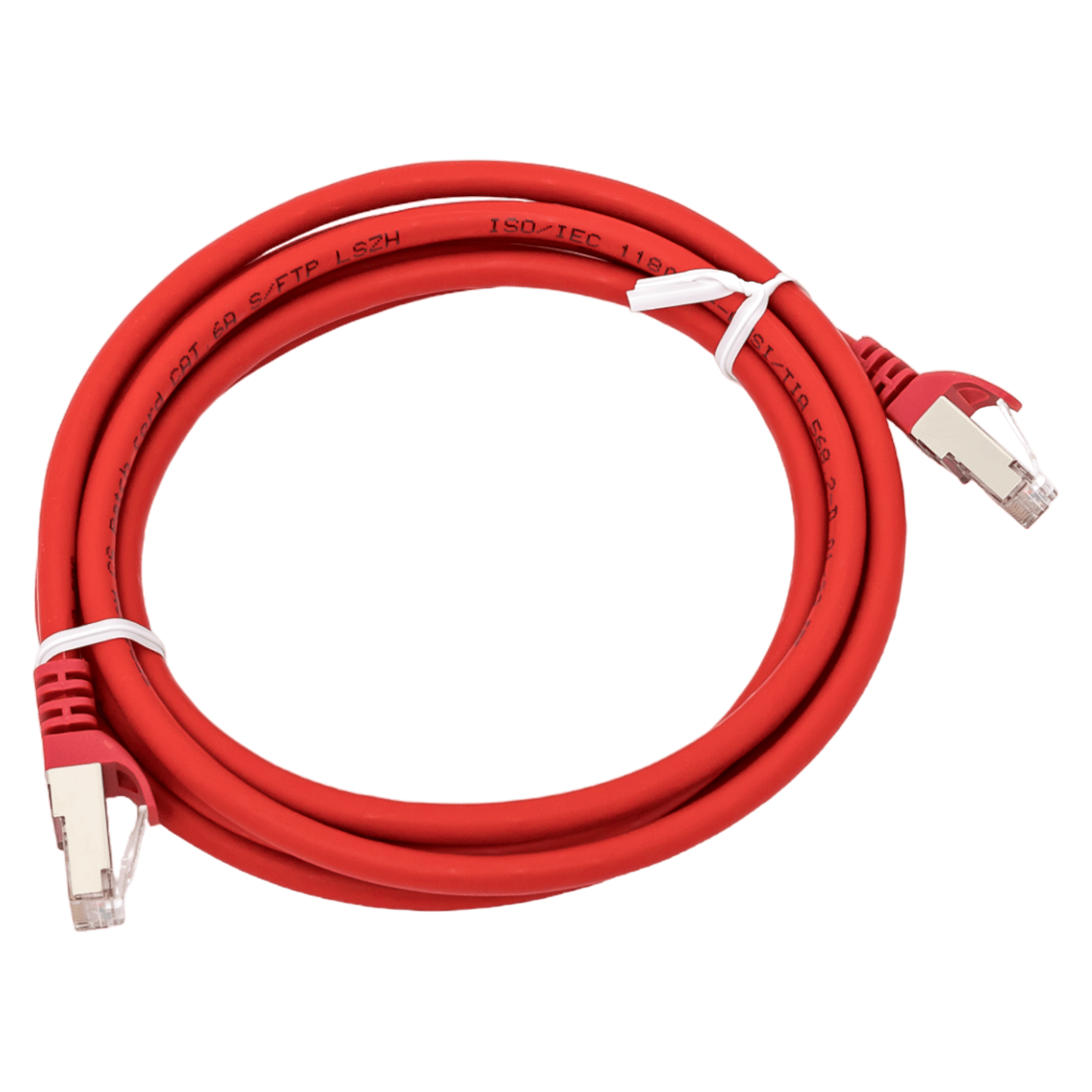 EKF Патч-корд TERACOM CS Cat.6A экранированный S/FTP оболочка LSZH красный (1,0м)