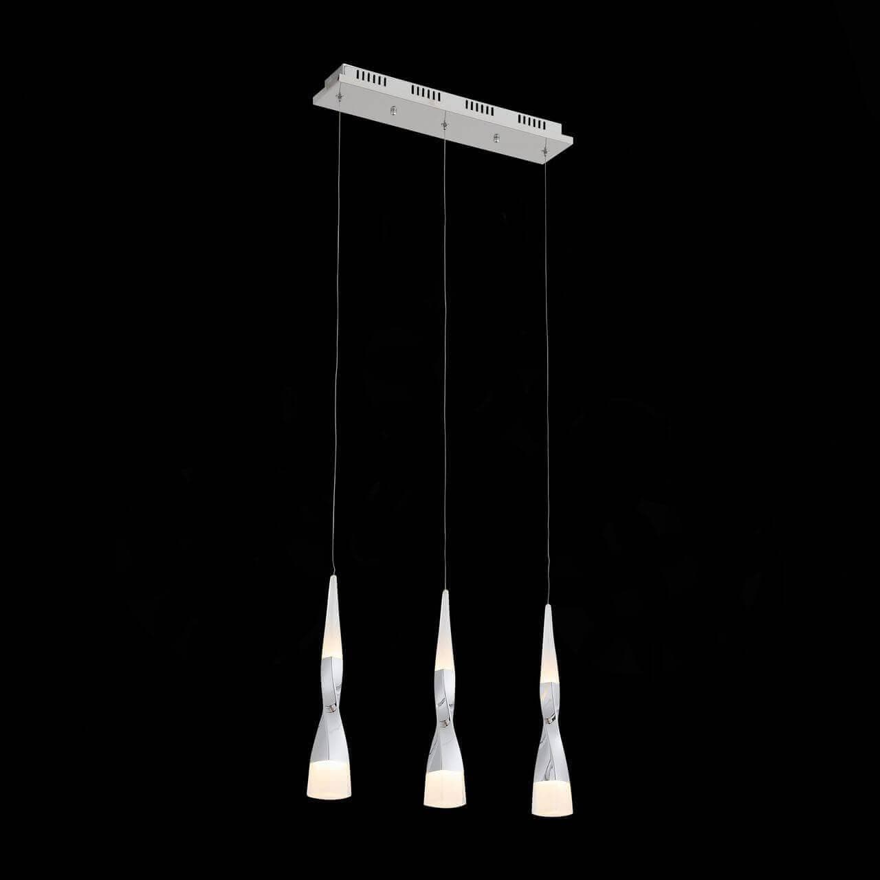 ST LUCE SL405.103.03 Светильник подвесной  Хром/Хром, Белый LED 3*7W — миниатюра 2