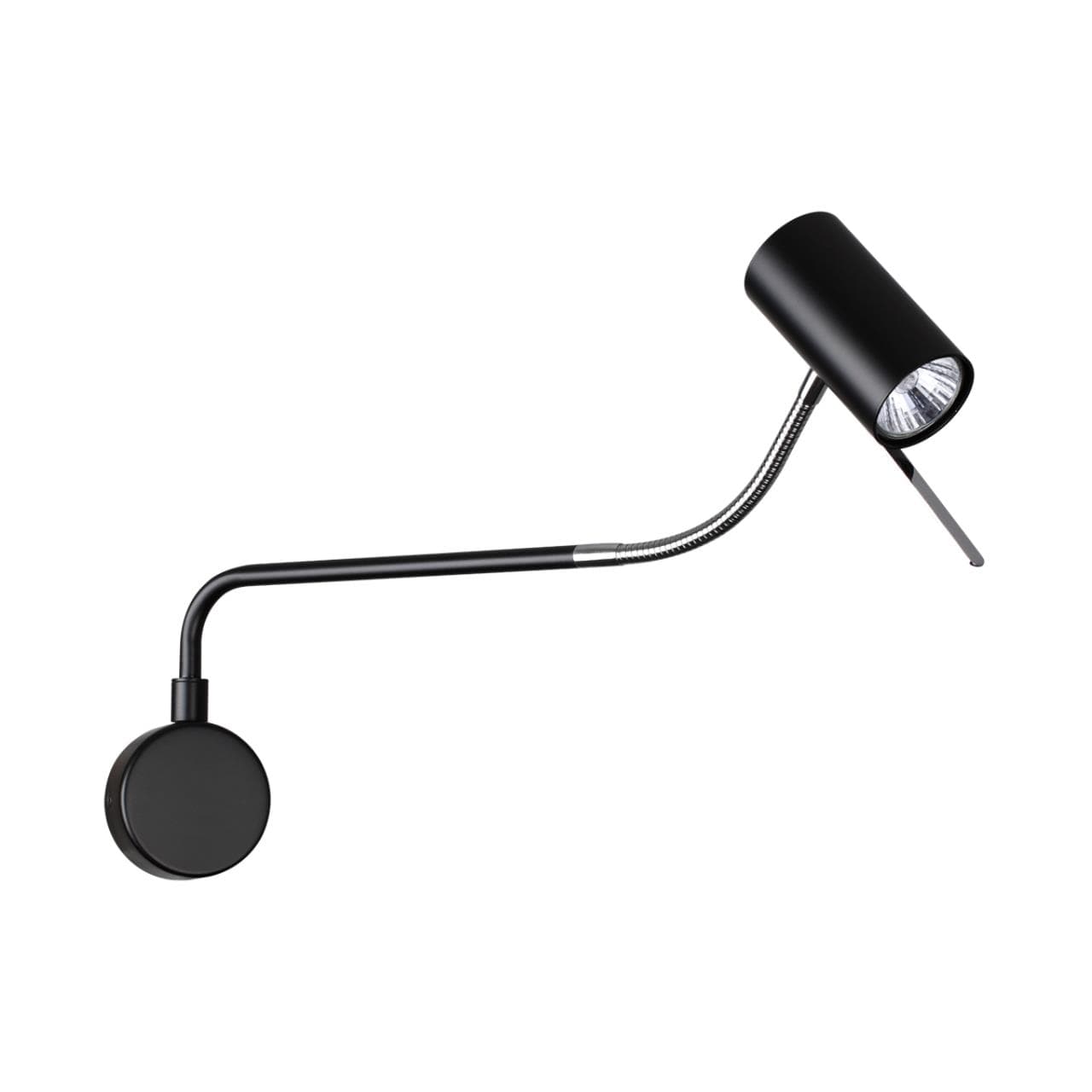 Odeon Light 4381/1W HIGHTECH ODL23 173 черный/хром/металл Настенный св-к выкл. на плафоне IP20 LED GU10 10W GIGI — миниатюра 1