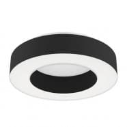Eglo 39991 Потолочный светильник GUAMARE, LED 34W, 3980lm, H135, Ø530, сталь, белый/текстиль, пластик, черный, белый