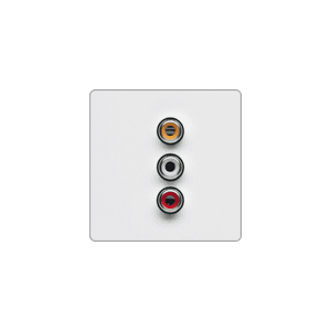 Legrand Valena LIFE Бел Накладка розетки RCA 754720 — миниатюра 2
