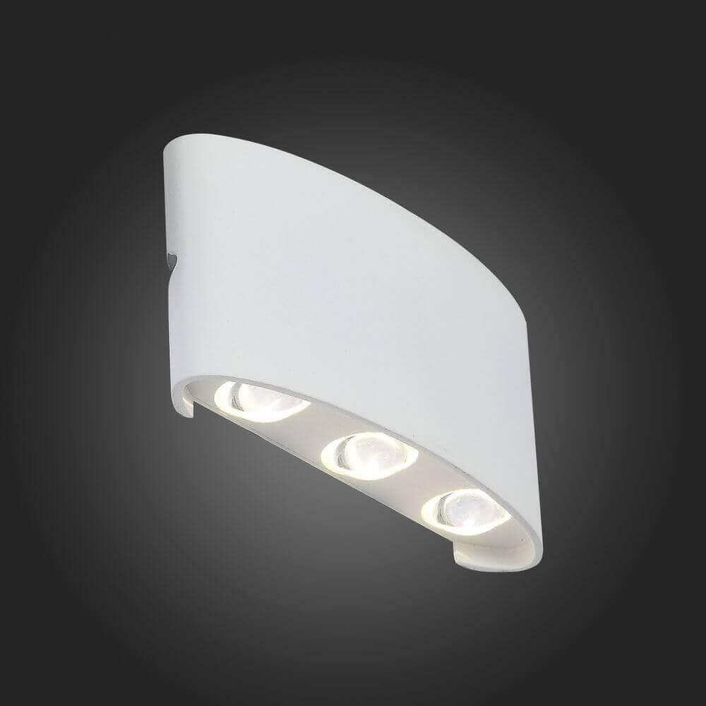 ST LUCE SL089.501.06 Светильник уличный настенный Белый кварцевый/Белый кварцевый, Прозрачный LED 6* — миниатюра 2