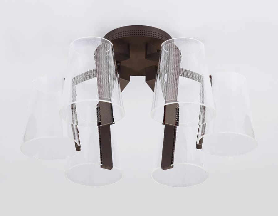 Ambrella Потолочная светодиодная люстра с пультом AK4033/6 CF кофе 96W D600*290 (ПДУ РАДИО 2.4) — миниатюра 3