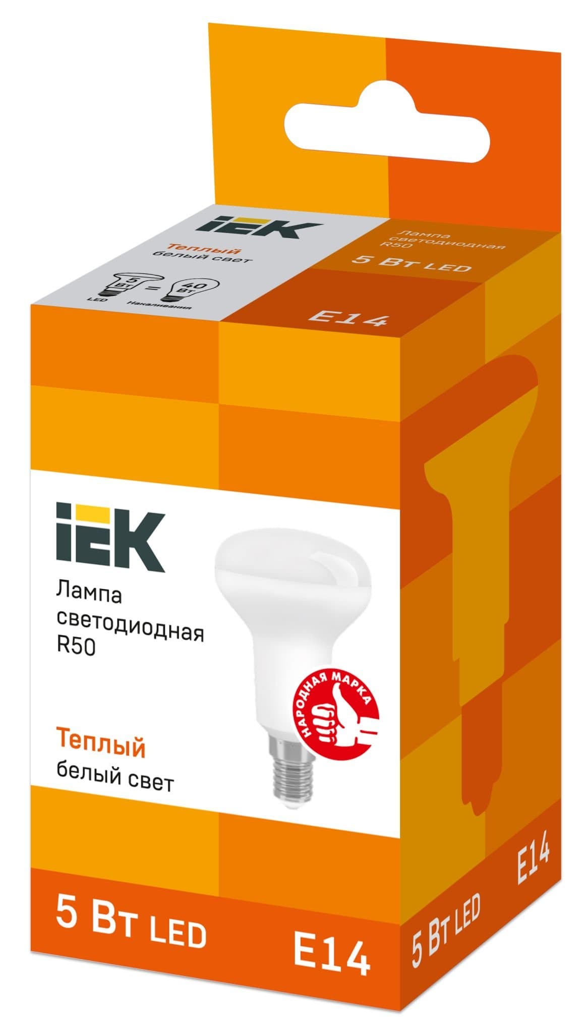 IEK Лампа светодиодная ECO R50 рефлектор 5Вт 230В 3000К E14 — миниатюра 3