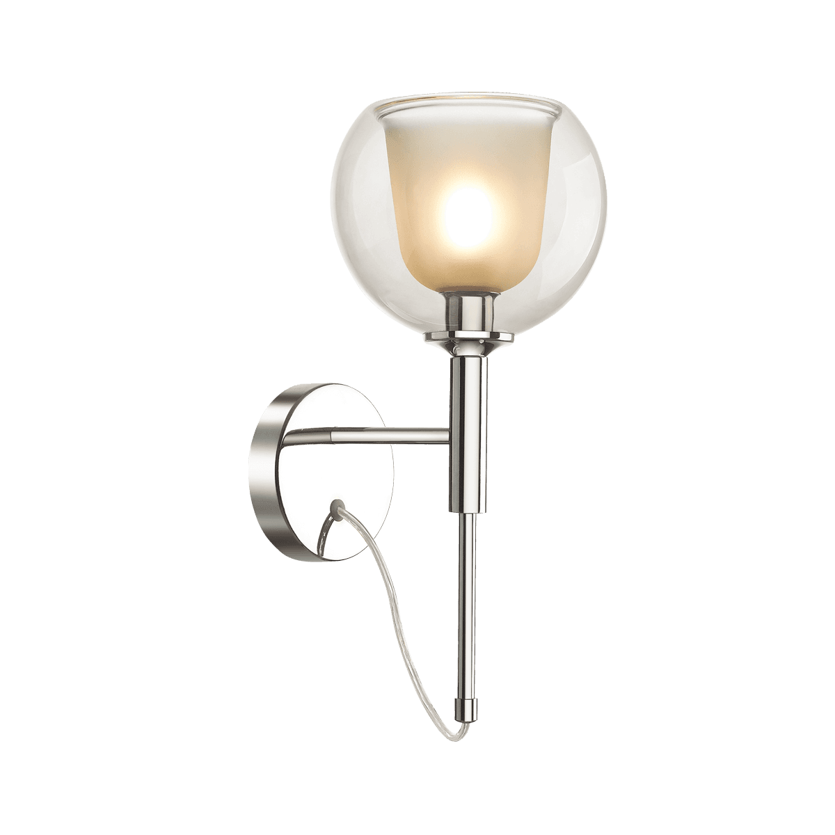 Odeon Light 4698/1W ODL20 377 хром/дымчатый Бра E14 1*40W LEVA — миниатюра 2