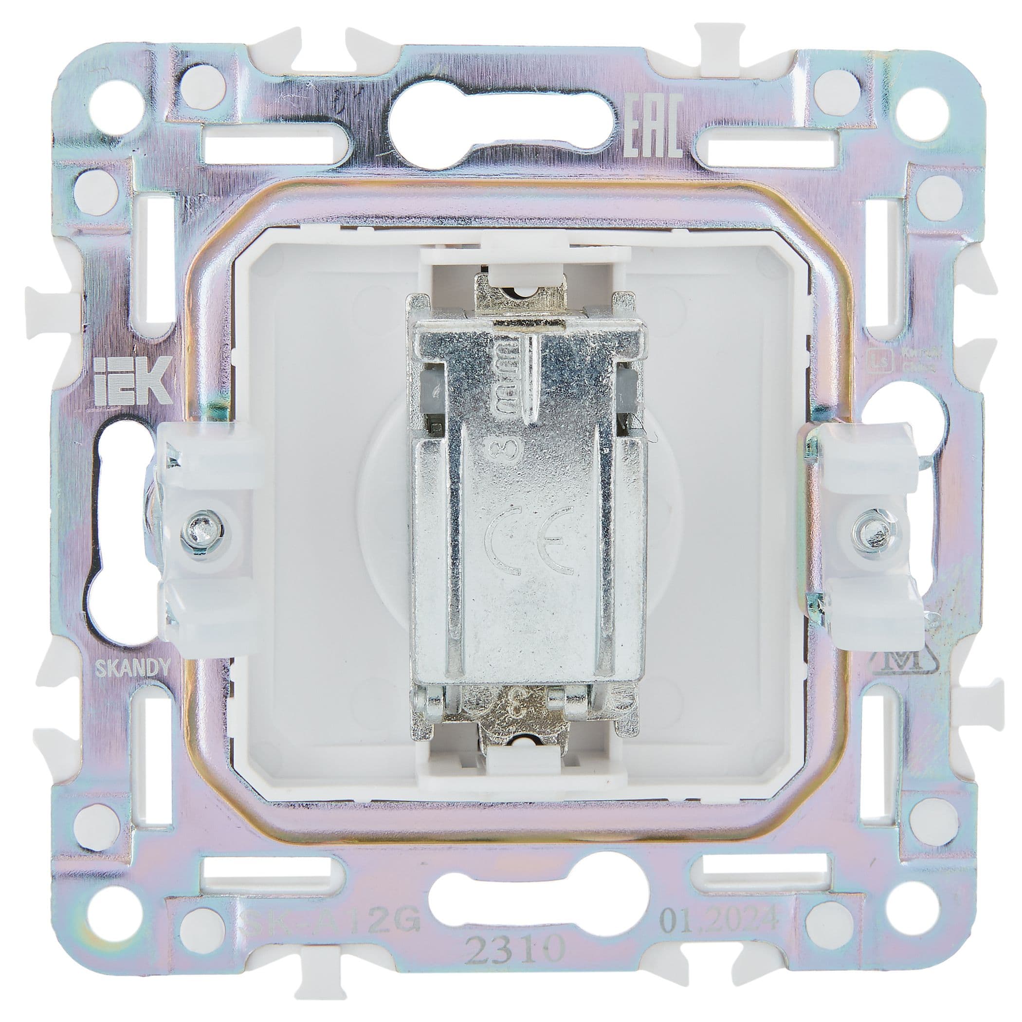 IEK SKANDY Графит Розетка TV оконечная SK-A12G — миниатюра 3