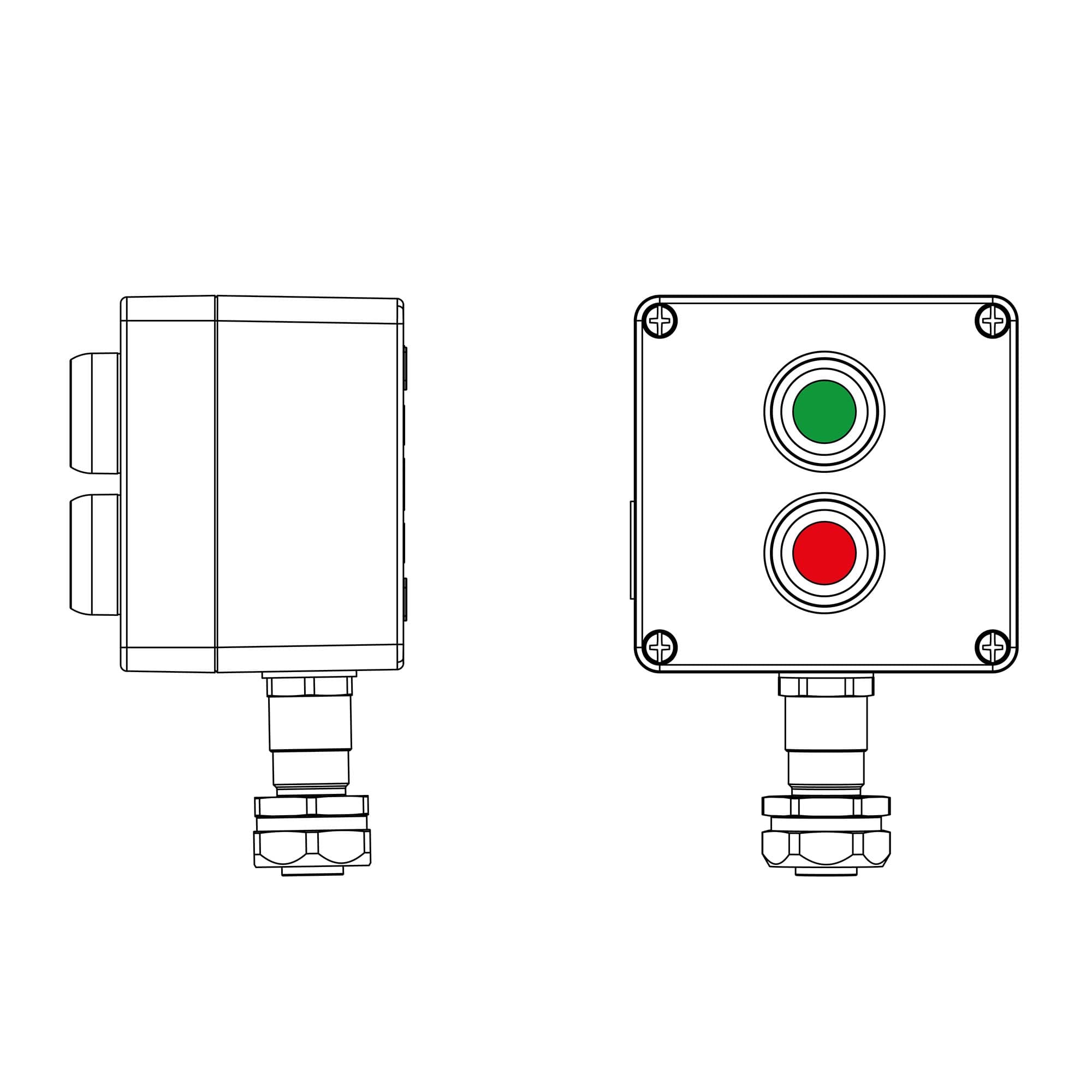 DKC CPE-A-12-(1xP1G(11)-1xP1R(11))-1xKAEPM2MHK-20(C)1Ex d e IIC Т5 Gb / Ex tb IIIC T95°C Db IP66