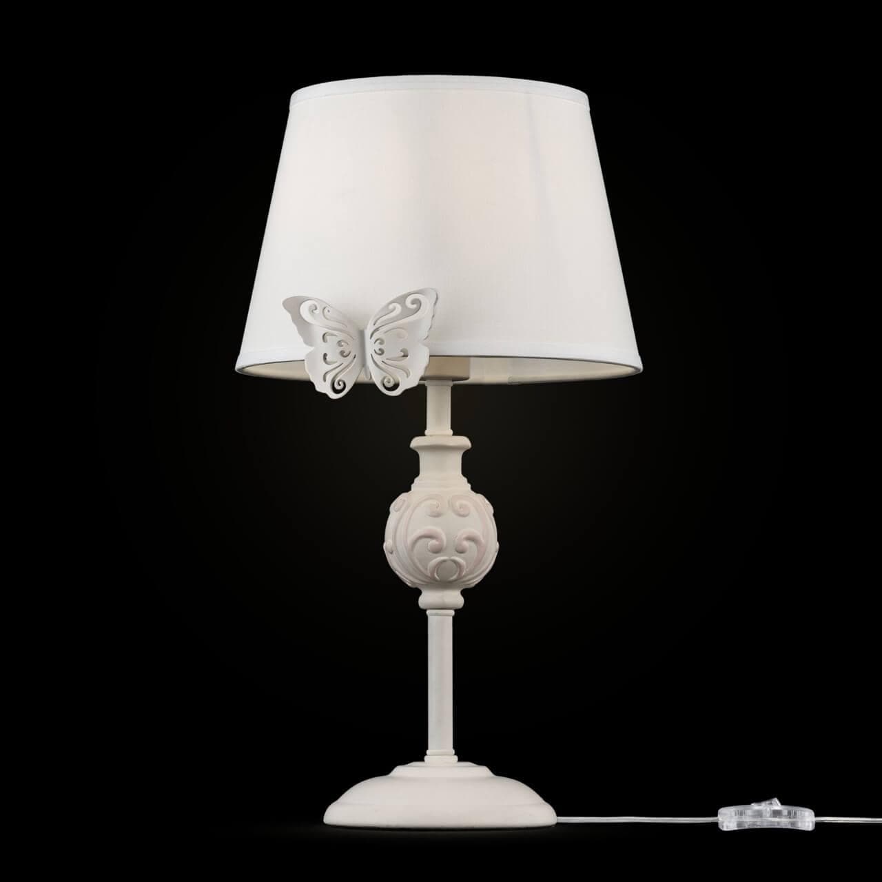 Maytoni Elegant Fiona Белый Настольная лампа 1xE14 40W ARM032-11-PK — миниатюра 5
