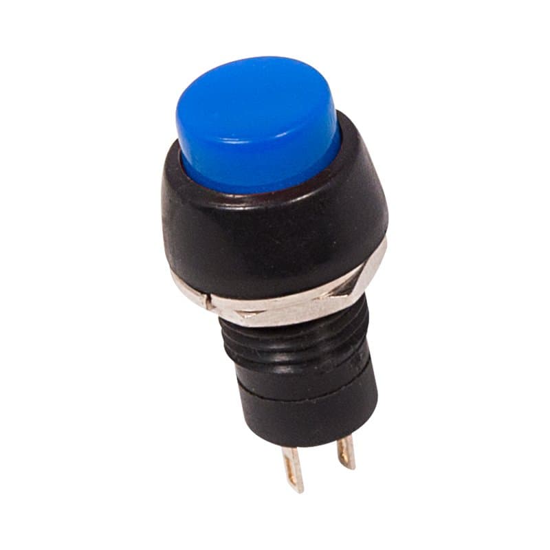 Выключатель-кнопка 250V 1А (2с) ON-OFF синяя Micro Rexant 36-3071